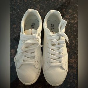 Zara Kids Leather Tennis Shoes.